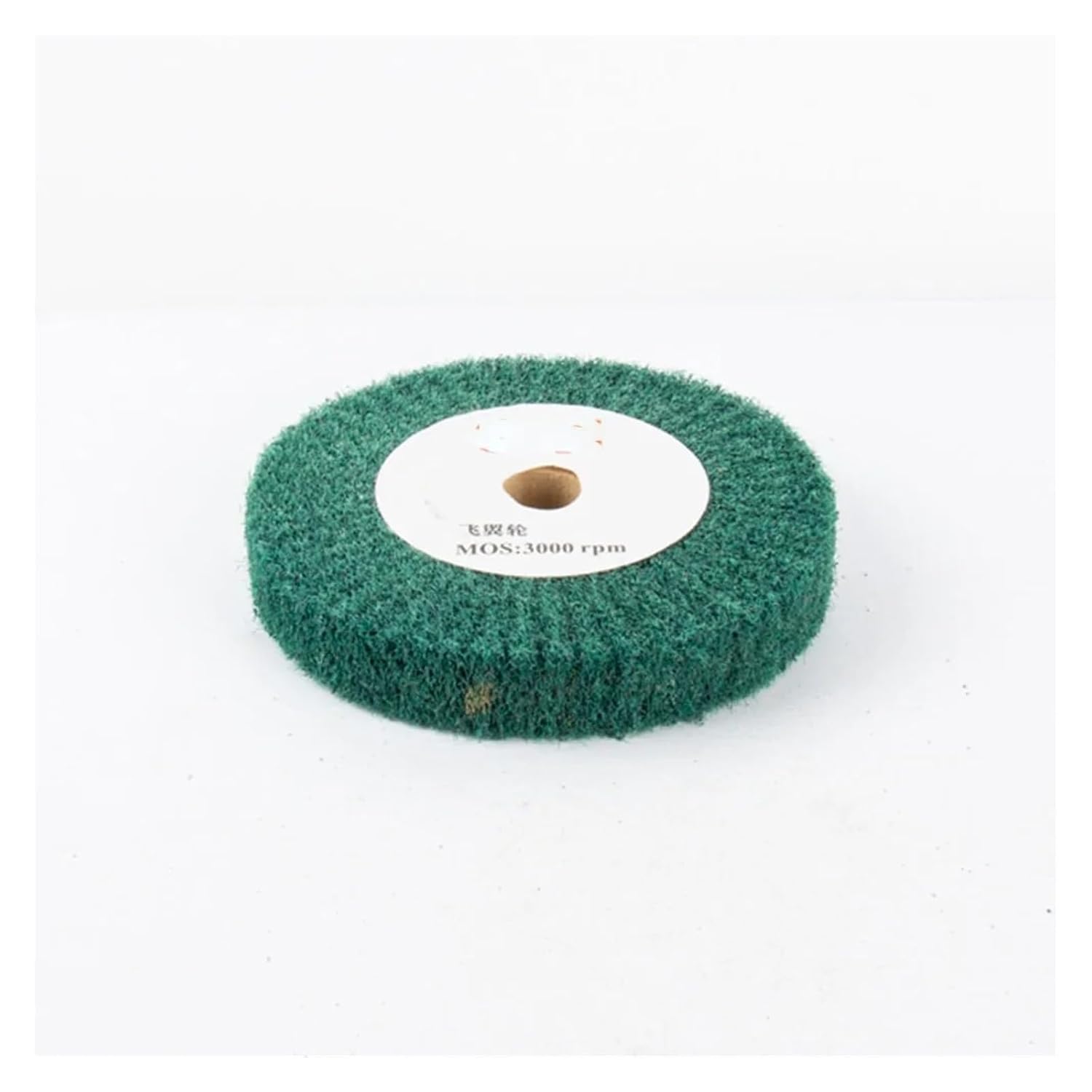 Nylon Fiber Buffing Wheels 1Pc Non-Woven Scouring Pad 4"/5"/6"/8"/10"/12" Grinding Wheel Flap Mop Polishing Nylon Fiber Disc 20mm Bore 1" Thickness(Grit 180,200x25mm)
