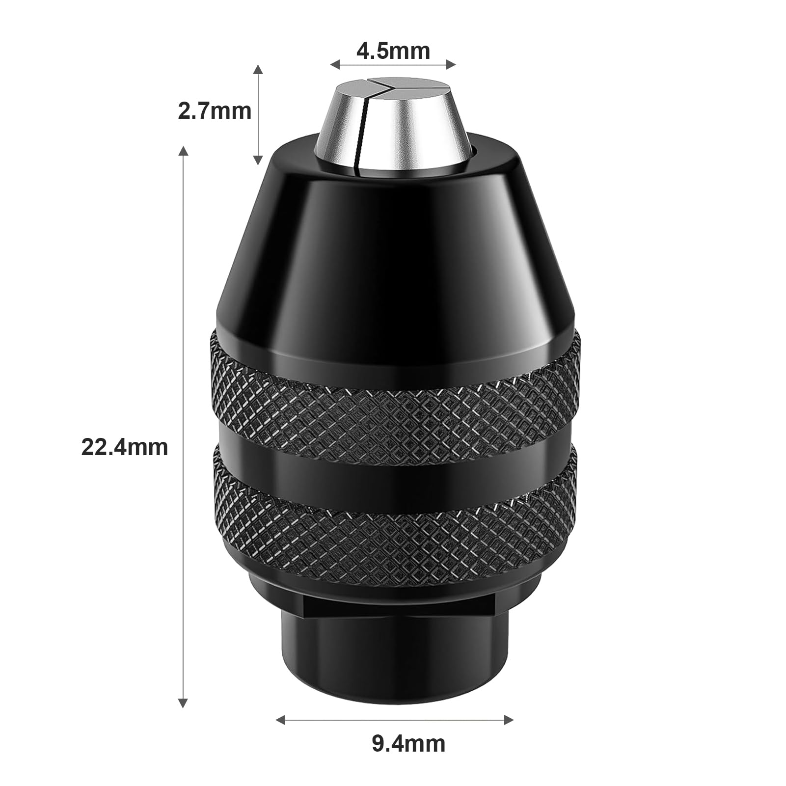 4486 Mandrino per Applicabile a per Dremel,mandrino sds,mandrino trapano mandrino per avvitatore mandrino a sgancio rapido per ricambio 1/32-1/8,mandrino a tre punte,accessori per trapano per