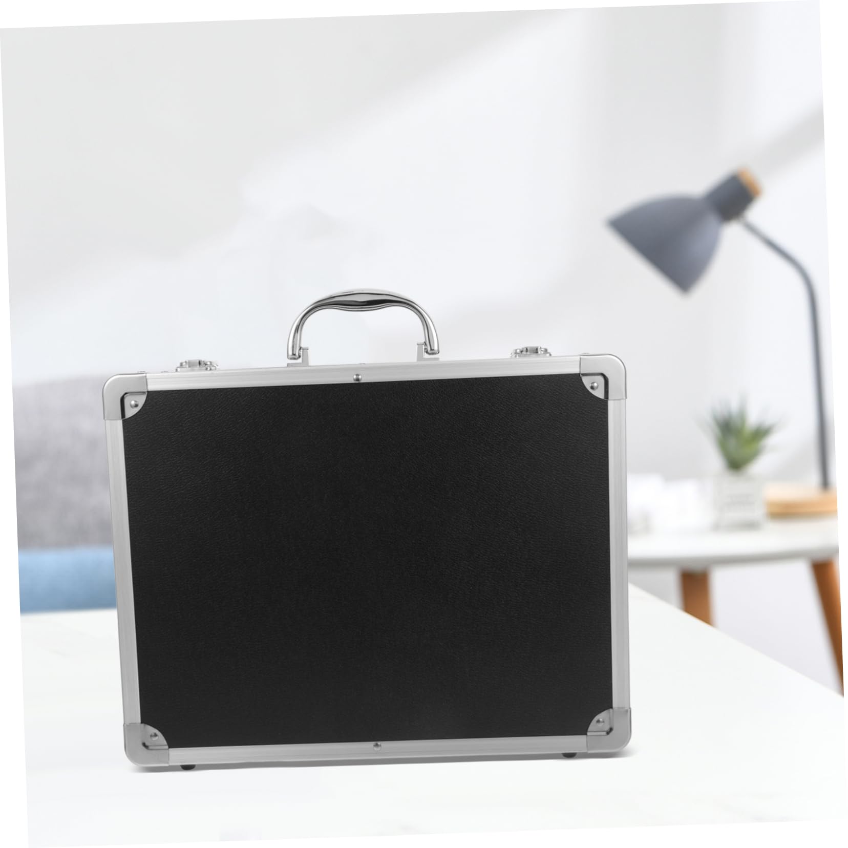 Valigia Attrezzi in Lega di Alluminio Design Antiurto, Ampia Capacità, Custodia Portatile per Documenti e Attrezzi, per Workspace Professionale e Fai-da-te