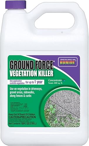 Bonide Ground Force Vegetation Killer, concentrado de 128 onzas proporciona protección durante todo el año contra malezas, hierbas y raíces