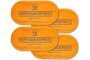 AllSett Health Reusable Hot and Cold Gel Ice Packs for Injuries |...