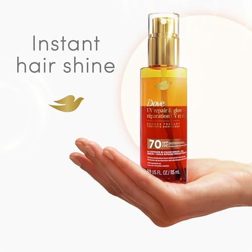 Dove Damage Therapy Serum + Oil UV Repair Hair Protection, 3.9 fl oz - image 5