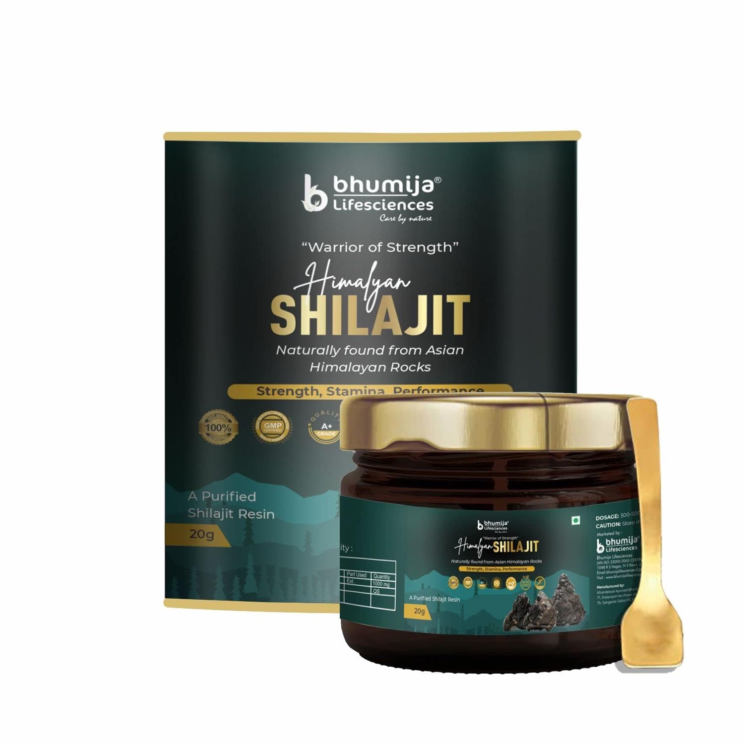 Bhumija Lifesciences Shilajit Resin 20 gm for Improved Endurance, Immunity, and Stamina (Pack of 1) (B0BNTM129Z) Amazon Price History, Amazon Price Tracker
