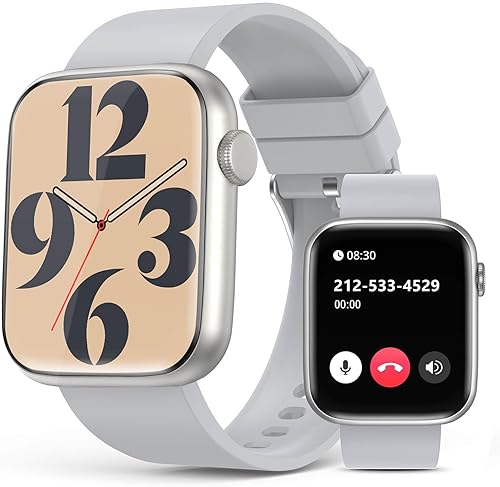 Reloj inteligente para mujer con llamada Bluetooth, pantalla táctil completa HD de 1.9 pulgadas, monitor de actividad física, reloj inteligente con