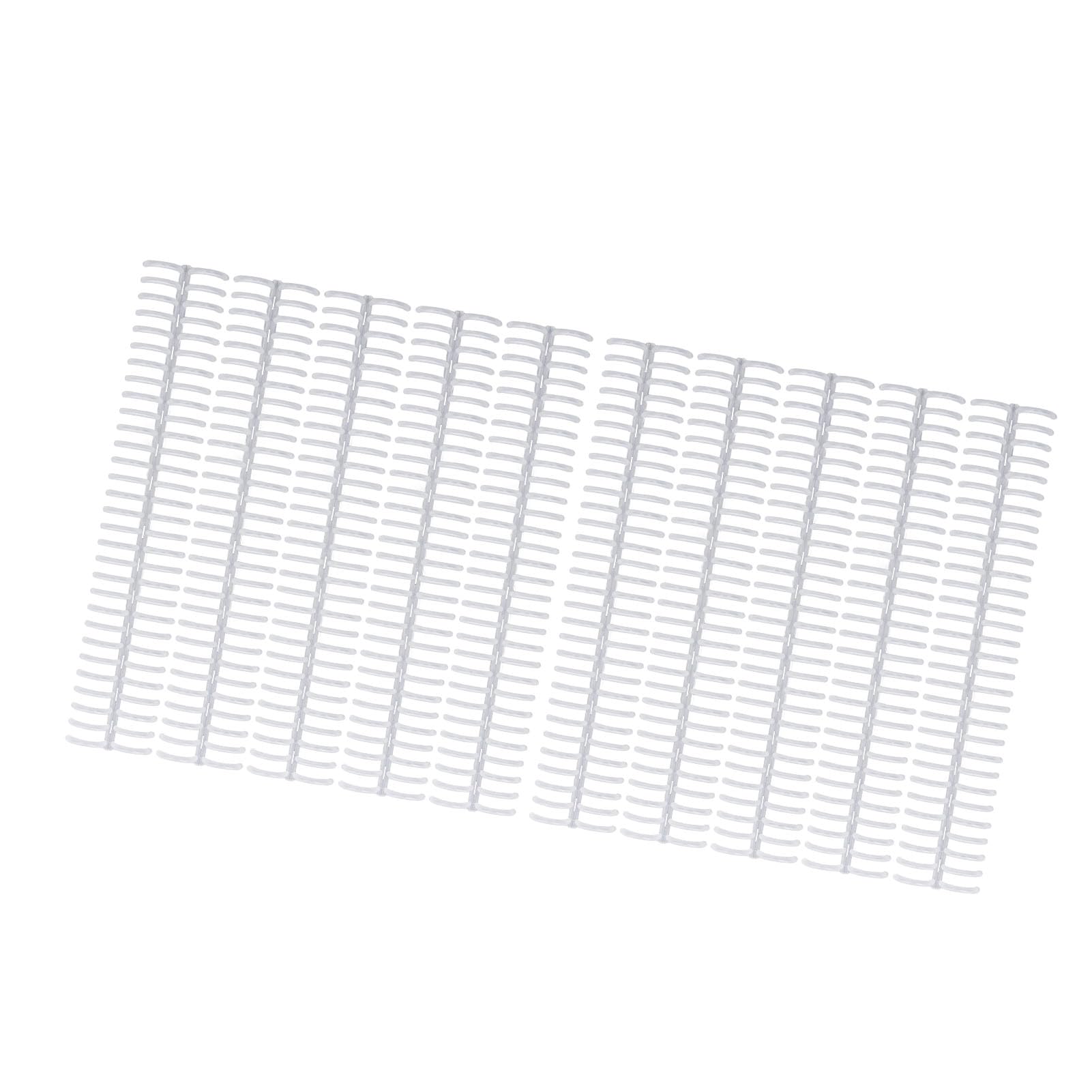 Bindekamm aus Kunststoff, 30 Ringe, Hohe Kapazität, Anpassbare Länge, A4, B5, A5, 150 Blatt, PP, 30er-Pack Spiral-Buchbinder für Notizbücher, Tagebücher, Kalender mit Ruhigen