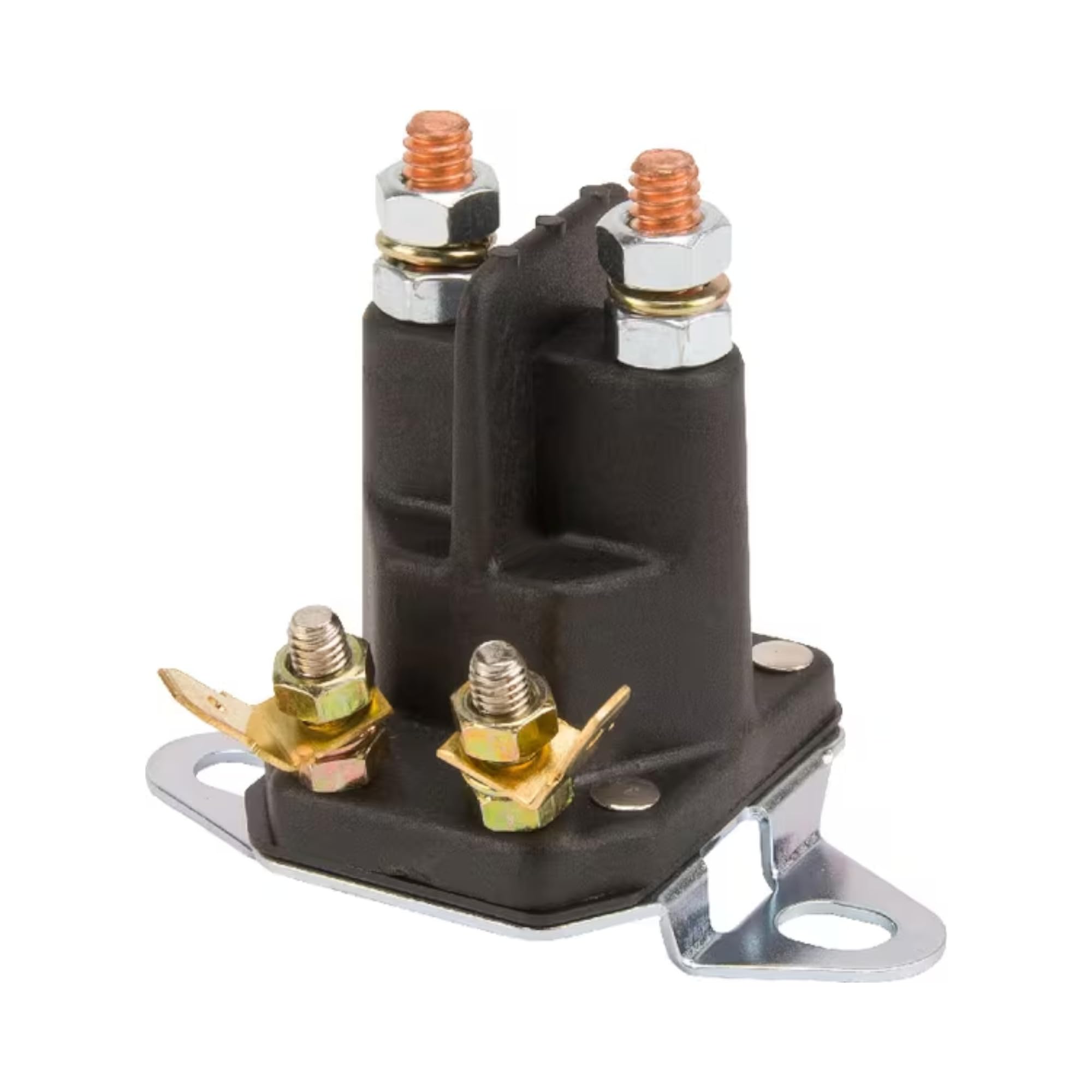 cyclingcolors 1x Relè di Avviamento Solenoide Compatibile con Toro 47-1910 Ariens 35510 Bolens 1752137 Snapper 1-8604 Stiga Solenoide 4 Poli 12V Tosaerba Trattore Attrezzatura di Alimentazione