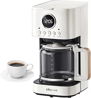 Bear Drip Coffee Maker Machine, 1.5L Programmable Coffee Machine with 24H Appointment, Regular & Strong Brew, Glass Caraf...