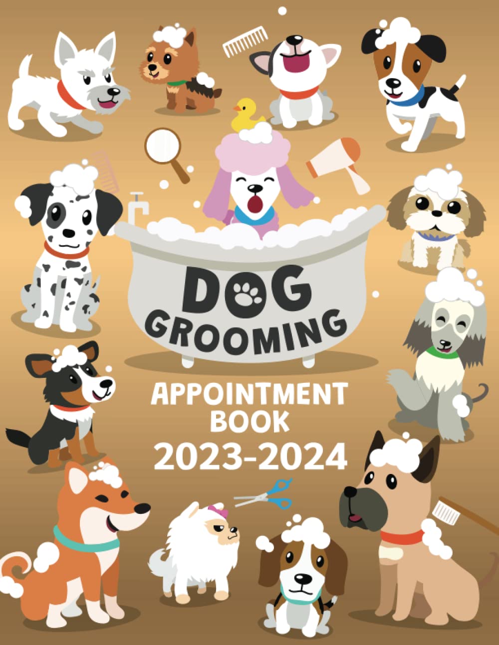 Dog Grooming Appointment Book 20232024 2Year Weekly, and Daily