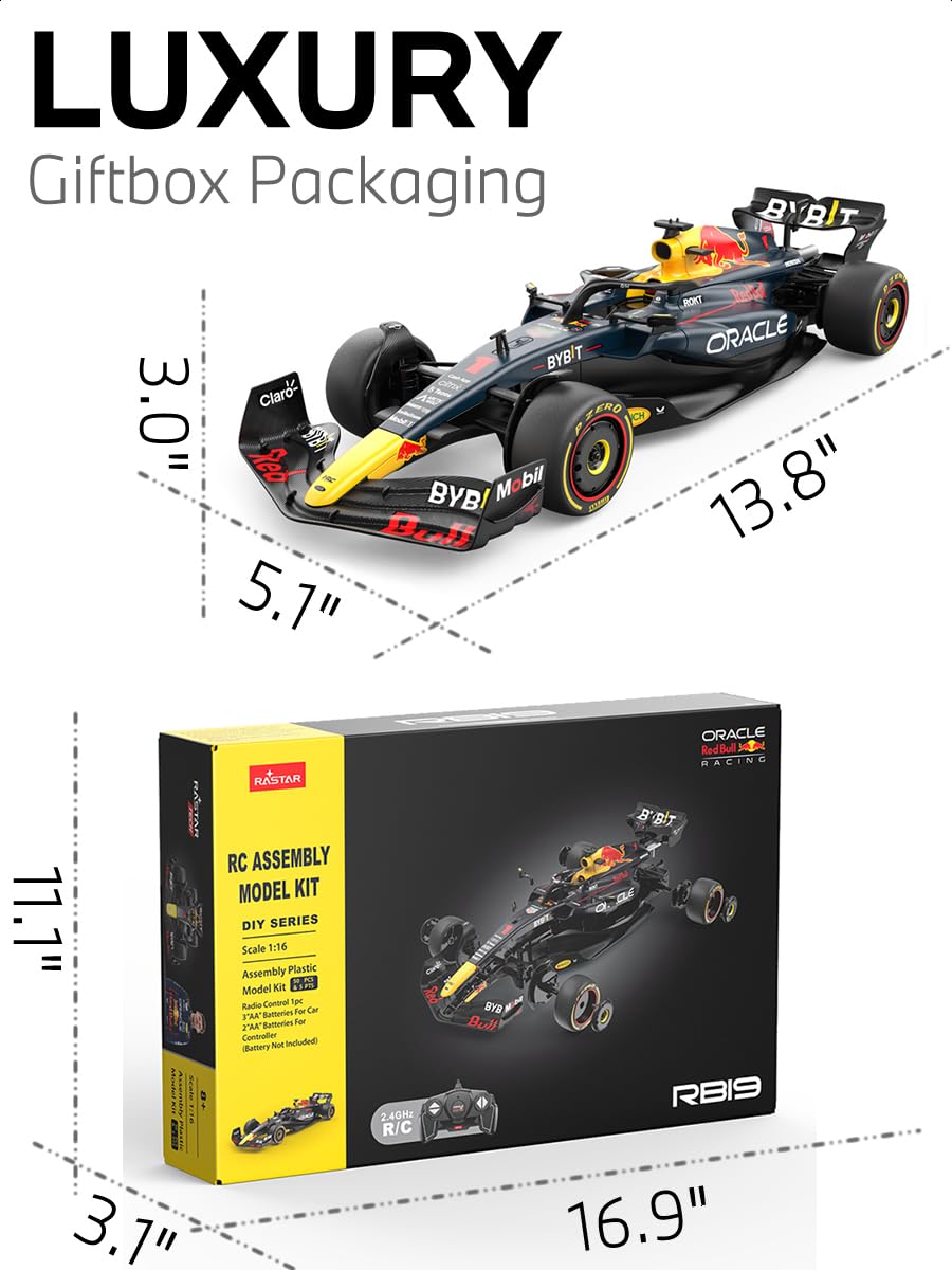 Amazon.co.jp: RASTAR 92600 1/16 レッドブル RB19 F1 RCカー組み立て