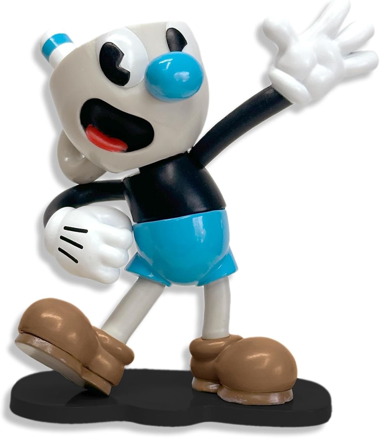 Toynk Cuphead Mugman Create-A-Figure 3-Inch Mini Adult Figure | Multiple Interchangeable Parts for Posing, Customization