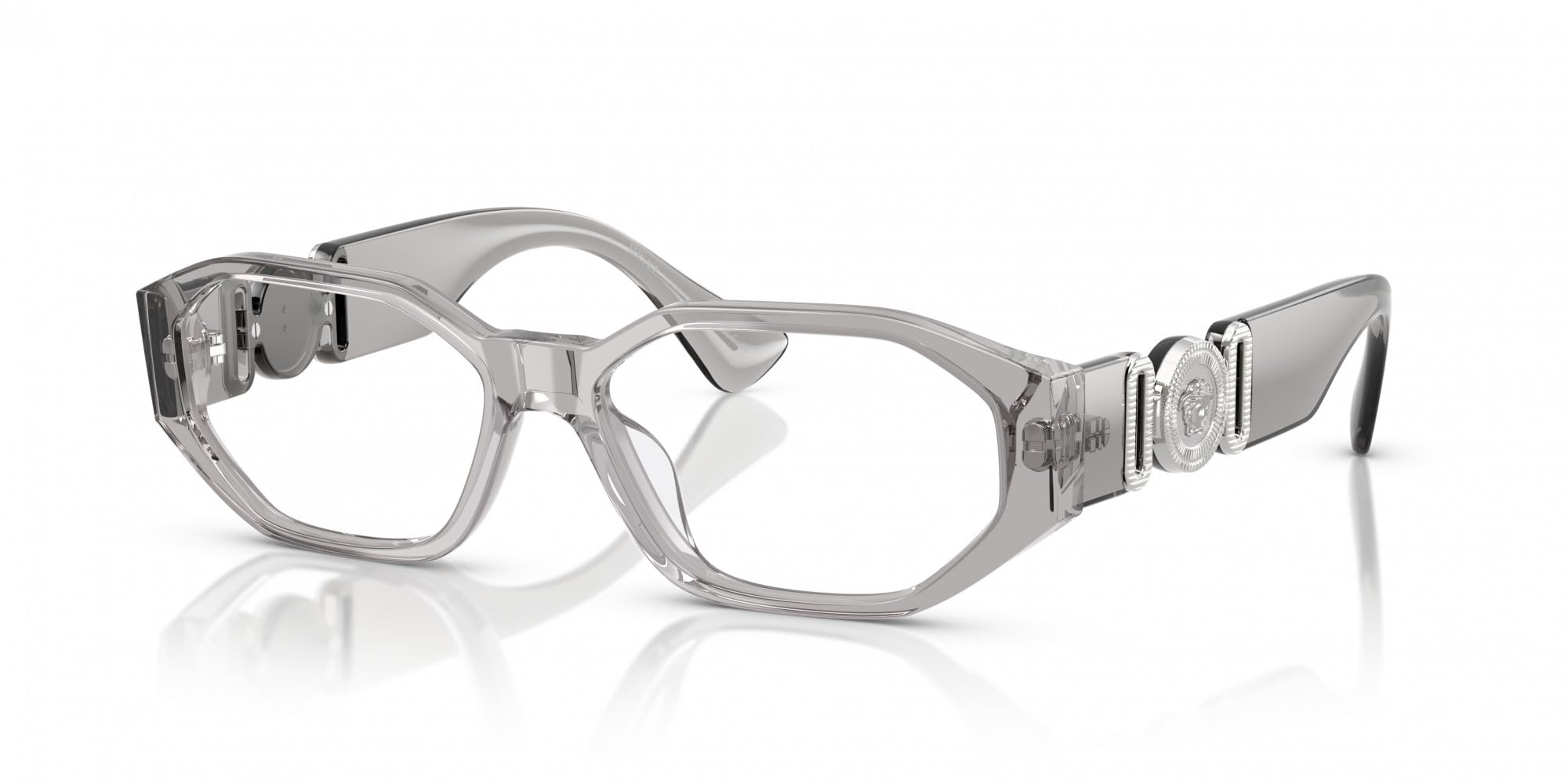 Versace Men's Grey Man Ve3320u 593 Optical Frames Acetate Geometric Normal