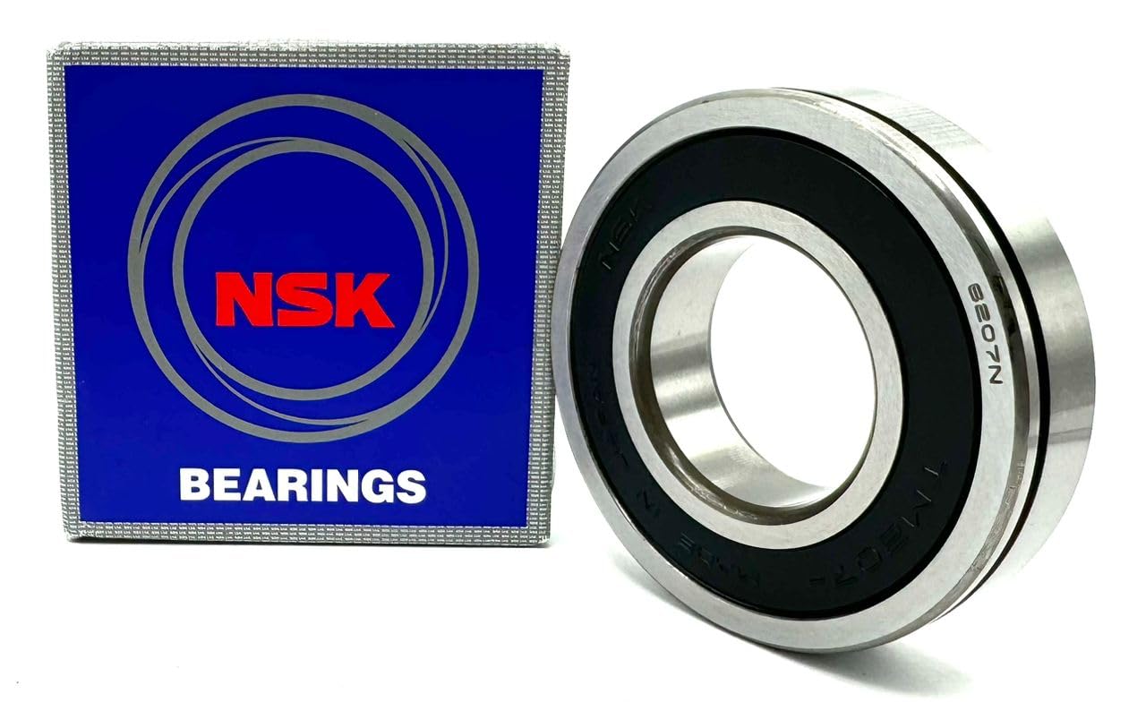 NSK TM207 N C3 Ball Bearing, Open Type, NO Seals + SNAP Ring