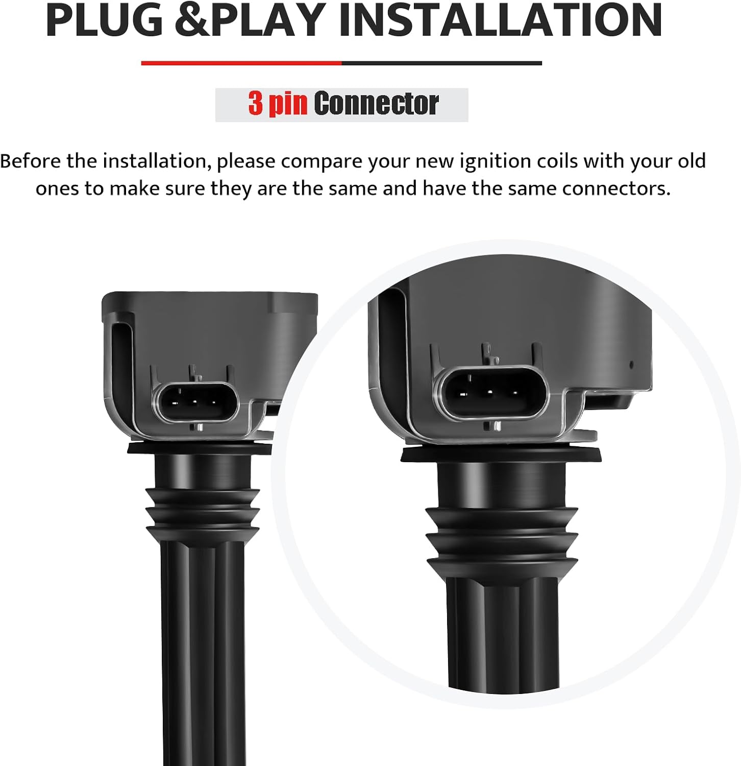 Ignition Coil Pack and Spark Plugs Kit fit for 3.6 3.6L V6 2016 2017 2018 Jeep Grand Cherokee Wrangler, Dodge Durango, Ram 1500 Classic, Chrysler Pacifica, UF807, Set of 6