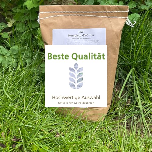 Carl Wolf Hühnerfutter Alleinfuttermittel Legehennen 20 kg - Ohne Gentechnik, Fein Gebrochen, Deutsche Qualität