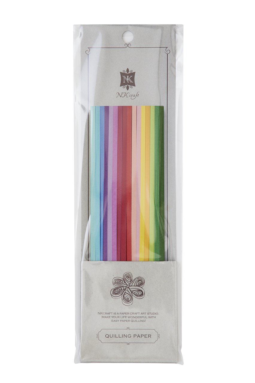 Papier kraft quilling 16 couleurs SET16D pour créations en filigrane