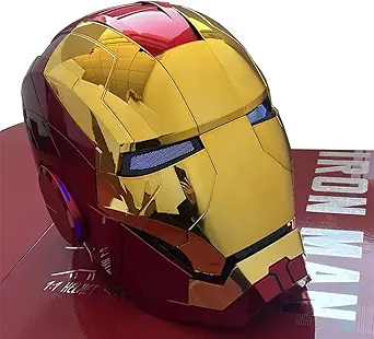 YONTYEQ Iron-man MK 5 Helmet Wearable Electronic Open/Close Iron-man Mask Kids Toys Birthday Christmas Gift
