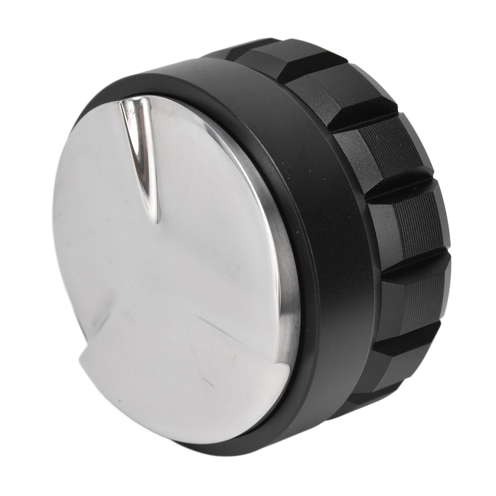 Coffee Tamper, 53mm Stainless Steel Distributor Adjustable Coffee Distributor Tamper Coffee Leveler Professional Hand Tampers Fits for Home Office Commercial Use(Black)