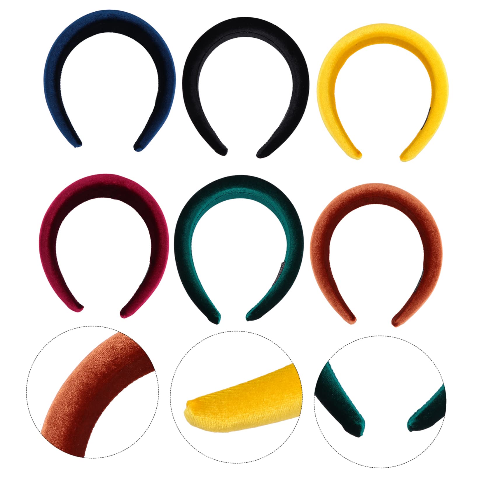 Housoutil 12piezas Anchas Para Mujer Accesorios De Moda Para Peinados y Ocasiones Especiales
