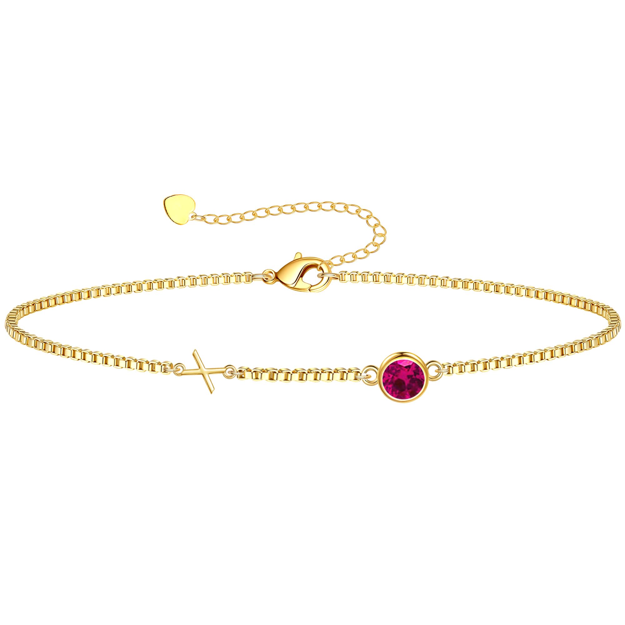 Birthstone Bracelets for Women, Initial Bracelet Teen Stocking Stuffers Birthday Gifts for Teen Girls Initial Bracelet Trendy Letter A-Z Dainty Bracelet 21st 30th Mom Birthday Gift Birthstone Jewelry