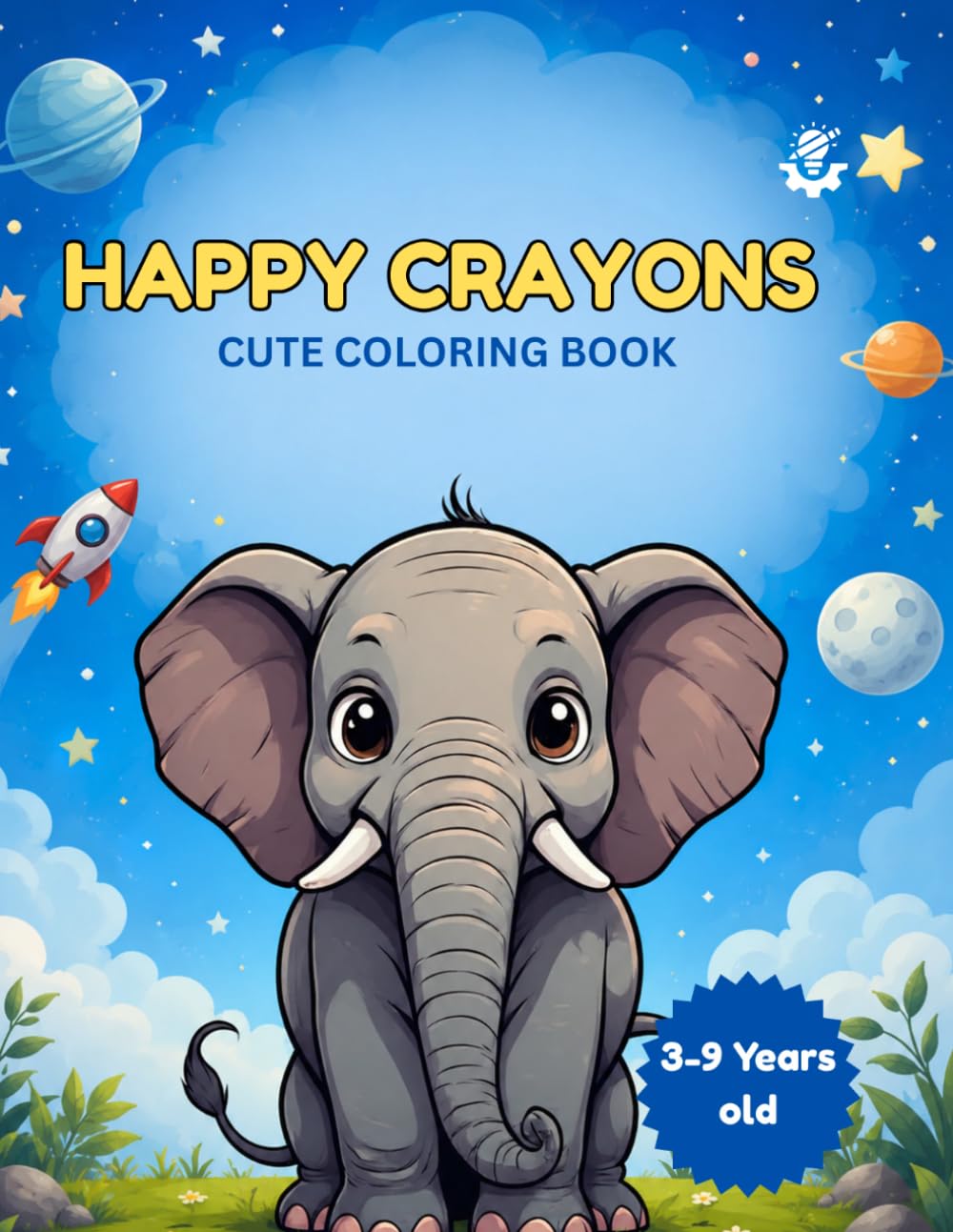 Happy Crayons: Cute Coloring Book