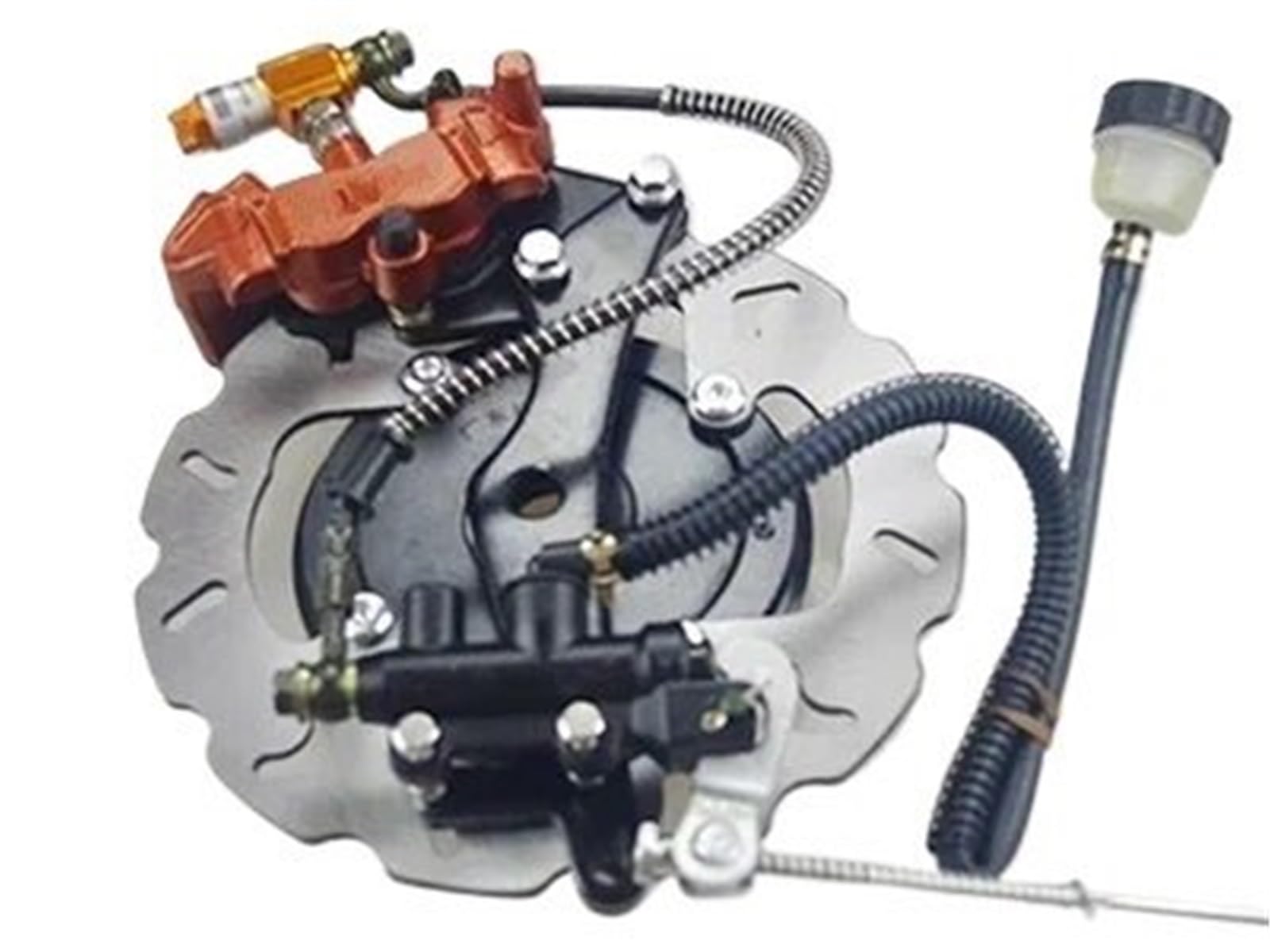 Haysxvr 11Cm L With Abs Kit Hub Brake Pump Modified Hydraulic Rear Disc Motorcycle Fit For Upper Lower Calipers Overall Installation Forward Brake Pump(11Cm L With Abs)