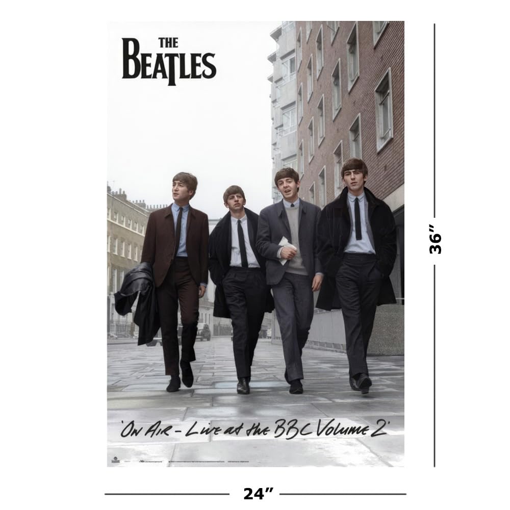 Amazon.com: The Beatles - Music Poster (On Air - Live At The BBC