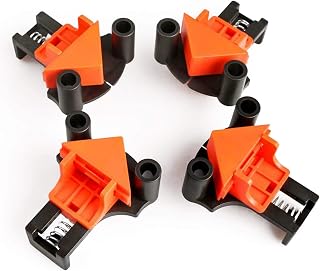 4Pcs Multi-Angle Corner Clamps,60/90/120 Degree Adjustable Corner Clamps Swing Corner Clip Fixer for Carpenter, Welding, Drilling, Making Cabinets, Photo Framing