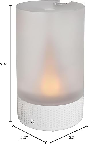Miniatura 8 de Sharper Image VOTIV 7 Humidificador ultrasónico con luz de vela sin llama, controles táctiles, niebla fría, apagado automático, humidificación sin