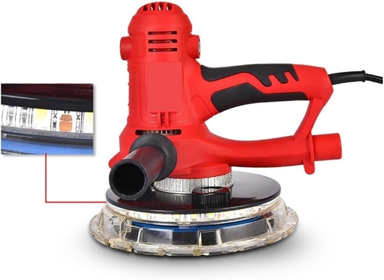 Wall Sander, 1250W Electric Drywall Sander Machine Wall & Floor Residue Removal Polishing Machine With LED Light Handheld Power Tools