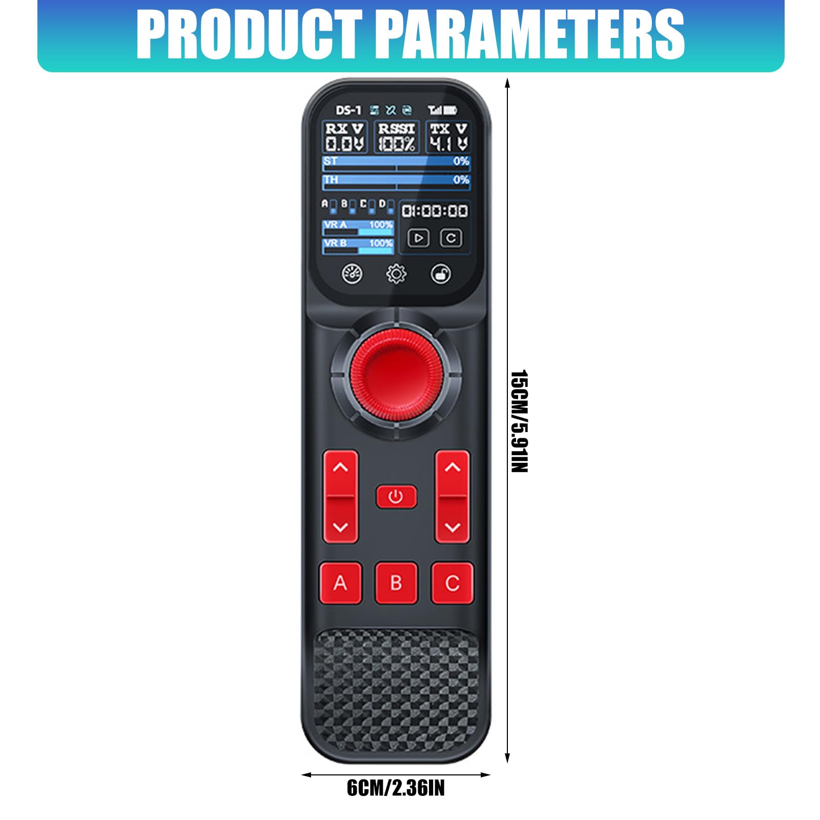 Advanced DS800 8CH y F08A Set para vehículos Hobby Controlador de procedimiento FHSS