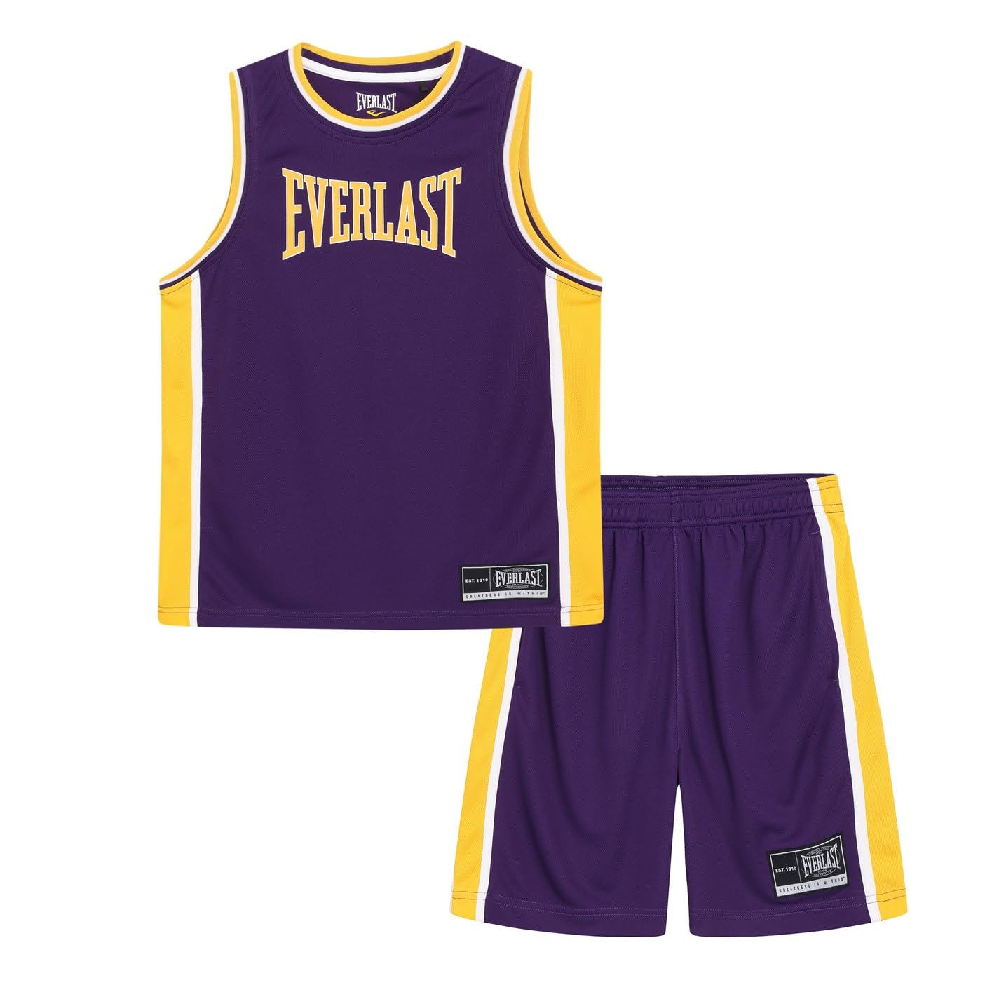 Everlast Kids Basketball Set Junior Purple/yellow 11-12 Years