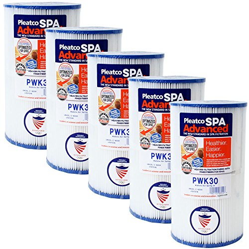 Cartucho de filtro de 5 unidades cartucho Whirlpool filtro Filtro de láminas Original pleatco PWK30 compatible darlly 60301, filtro 4spas sc712, Magnum HS30
