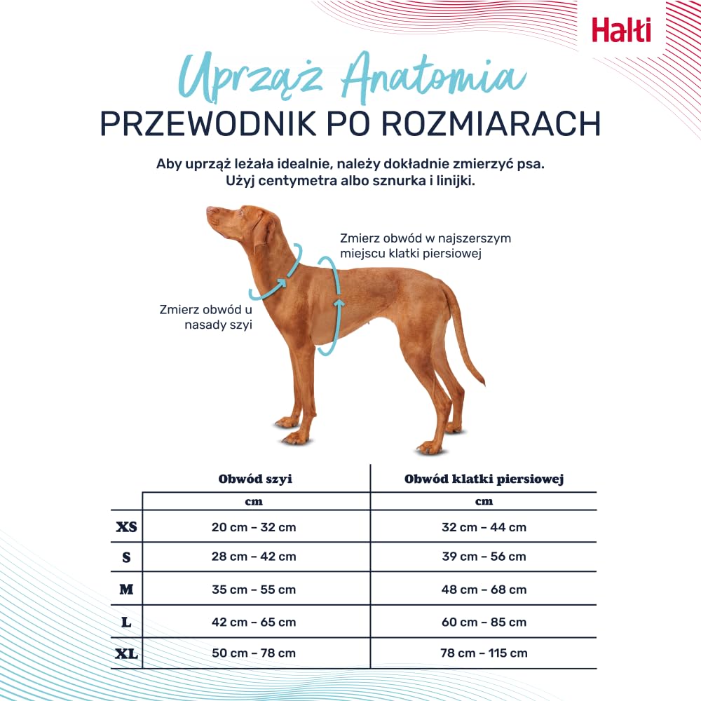 Uprząż dla psa HALTI Anatomy z uchwytem - Zapewnia psu swobodę ruchów i wygodę podczas spacerów. 3 punkty mocowania smyczy, neoprenowa wyściółka, regulowana i odblaskowa (Rozmiar M, Magenta)