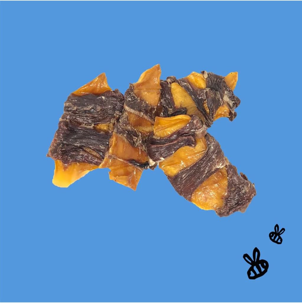 Honey I'm Home, Buffalo Wrapped Mango Jerky Dog Treats, 5.29 Ounces - All Natural, Free Range, Healthy, Grain Free, Honey Coated & Chewy (Pack of 2)
