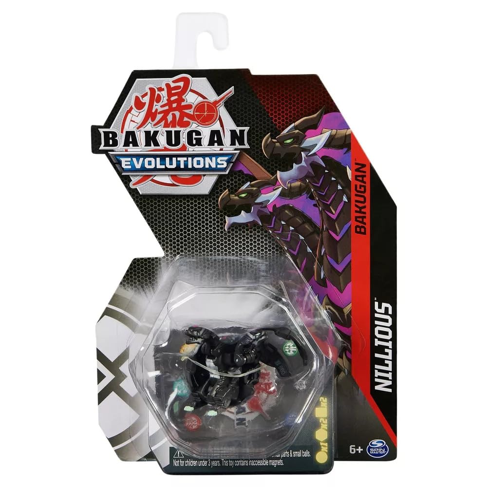 BAKUGAN Evolutions 2022 - Figura Darkus HOWLKOR Da 5 Cm Con Carte Collezionabili - Giocattolo Per Bambini, Nero E Viola - 2