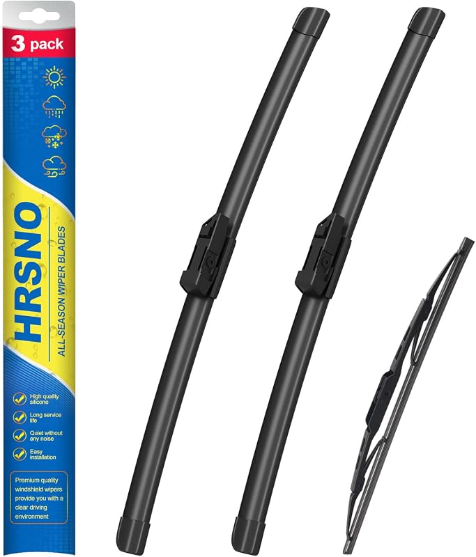 Palhetas do limpador de para-brisa HRSNO para Chevrolet Trax e Buick Encore 2013–2023 – Conjunto com 3