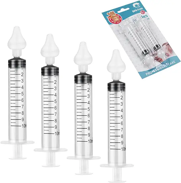 Kit Lavagem Nasal Bebé Vicloon - 4PCS Irrigador Nasal para Recién Nacidos