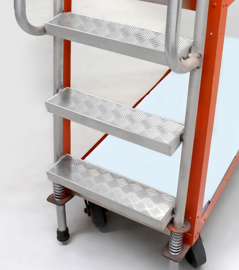 Industrial Utility Diamond Plate Metallic Chrome Finish Vinyl Wrap Underlayer Sheet Adhesive Roll for Shelves Walls Flooring (Silver 17.8 inches x 10ft)