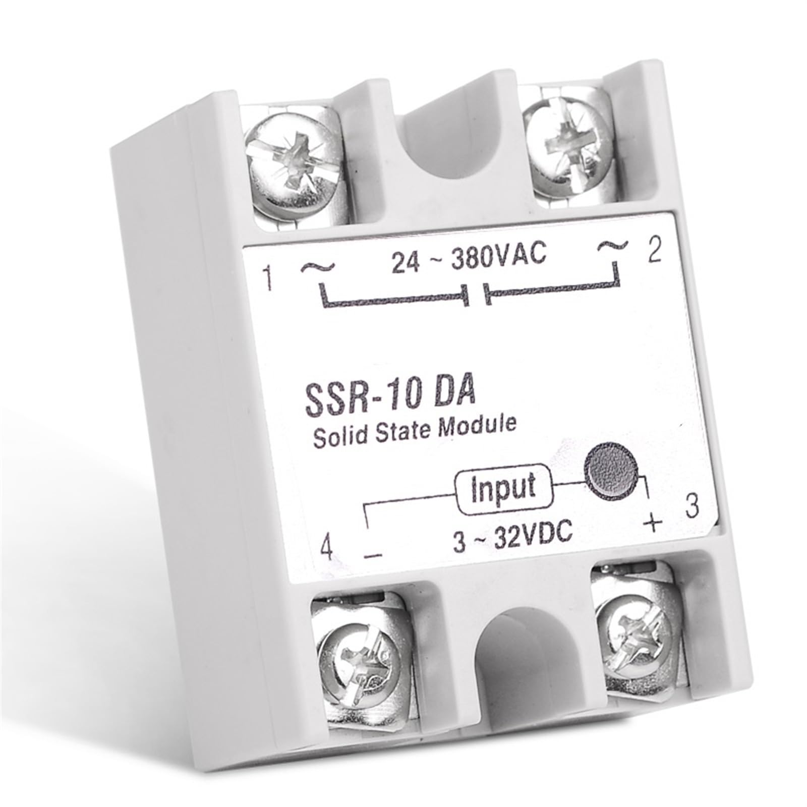 Relé SSR monofásico CC-CA SSR-10DA con cubierta para control de temperatura 7