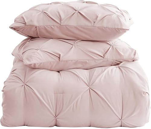 Miniatura 5 de Juego de funda de edredón plisada de lujo de 3 piezas, ultrasuave, ligera y transpirable, de microfibra para un sueño fresco y cómodo, funda de