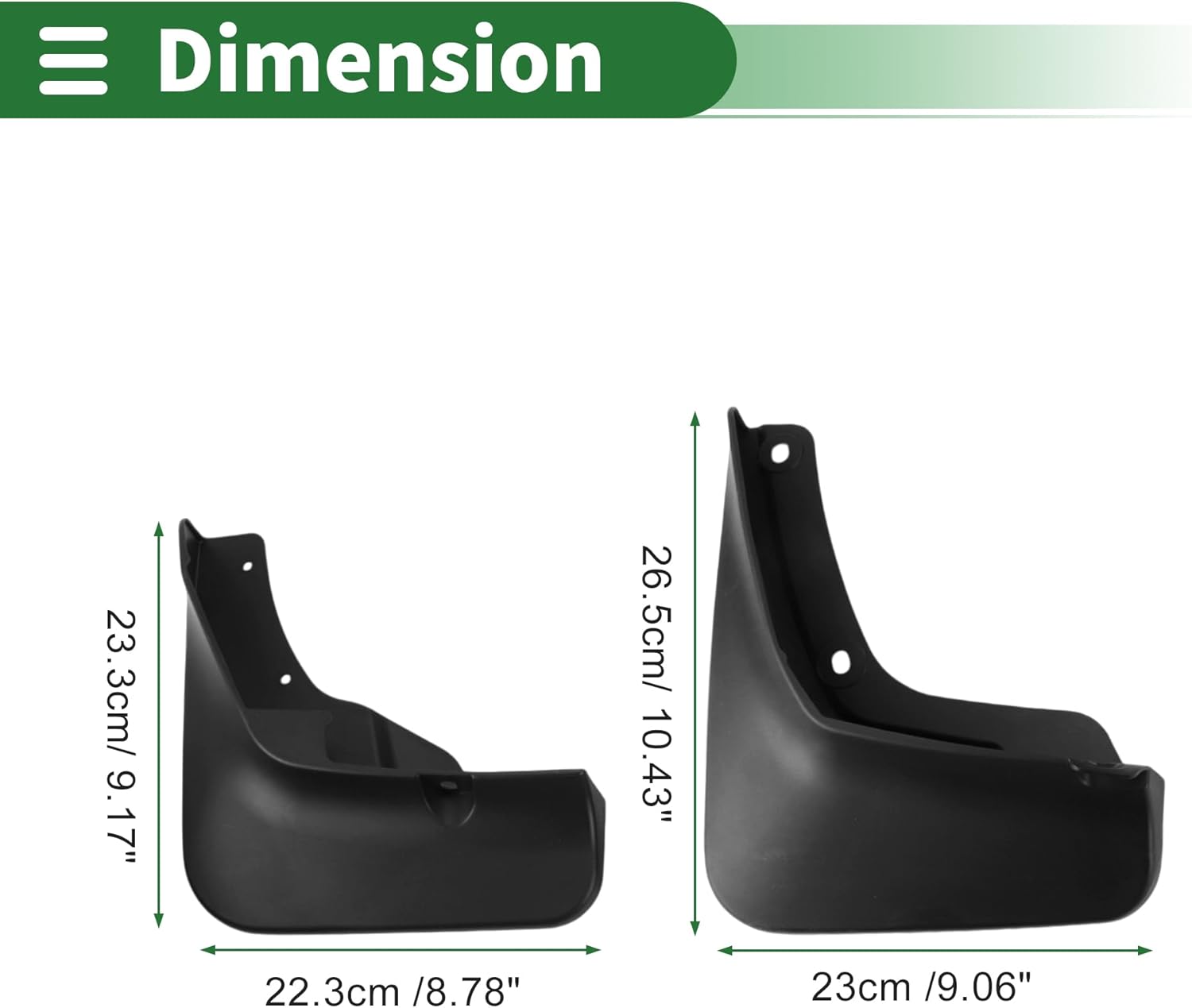 Motoforti Mud Flaps Splash Guards Mud Guards for Lincoln Nautilus 2023-2024 W/Mount Accessories