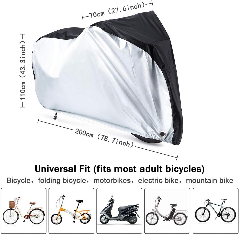 YTBUBOR Waterproof XL Bicycle Cover - Image 3