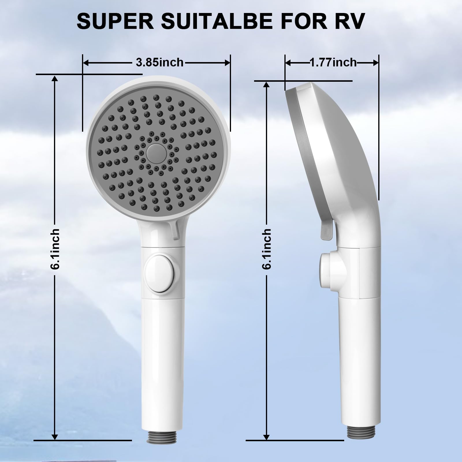TUYAU DE DOUCHE De Camping-car Haute Pression 3 Modes De Pulvérisation