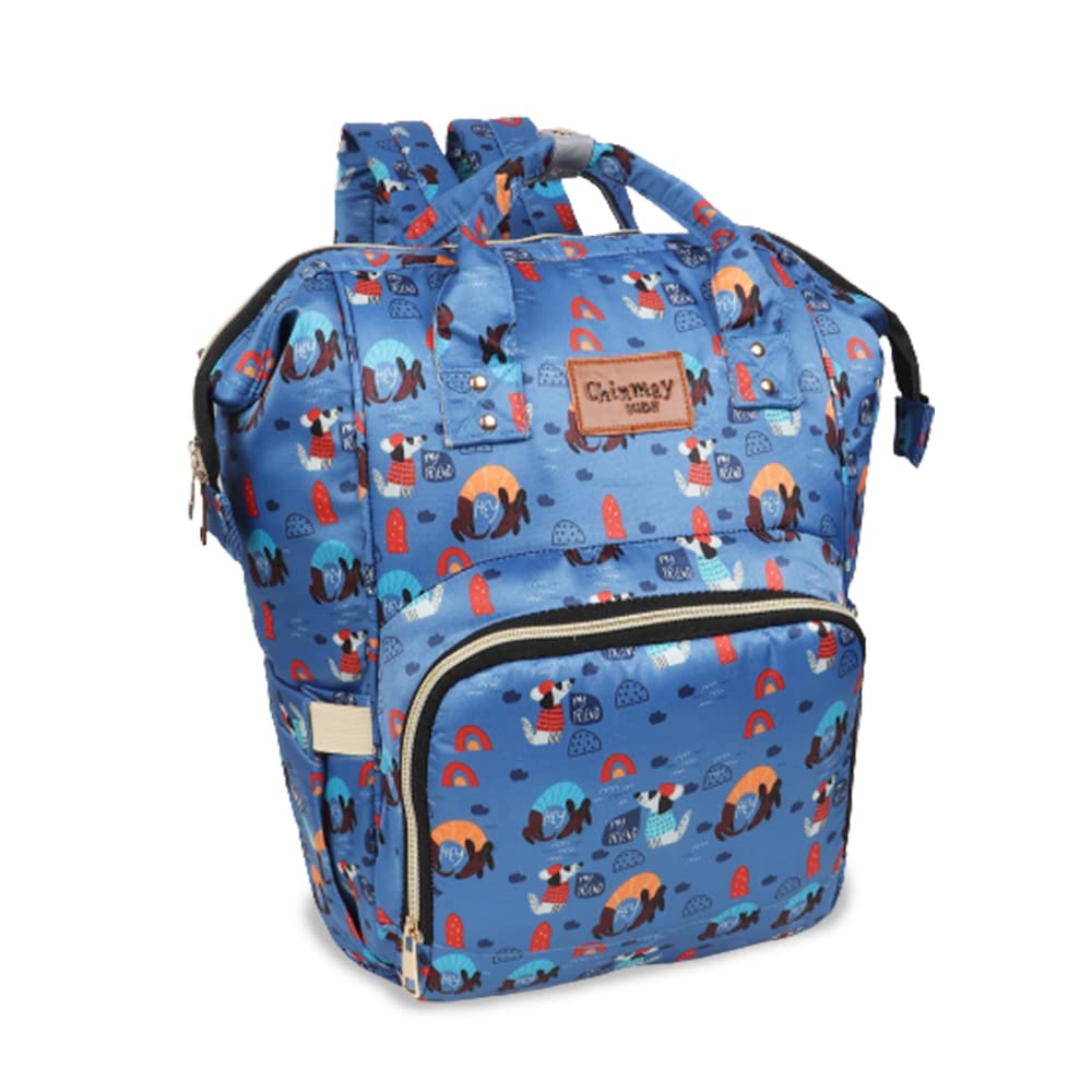 Chinmay Kids Diaper Bag Nursing Maternity Backpack, Waterproof Multifunctional Travel Bag Large Size (20 x 18 x 40 cms)(Blue) (Blue Dog)-picture-28