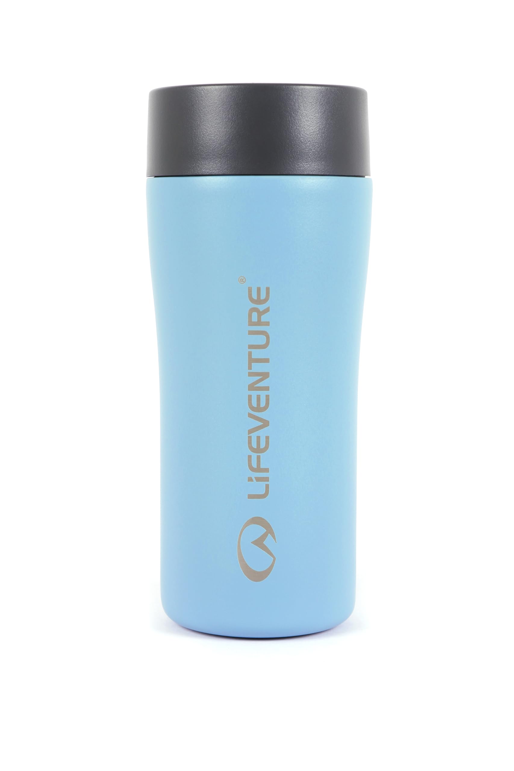 Lifeventure One-Touch Thermal Mug, 360° Push-Click Commuter Lid, 350ml, Blue