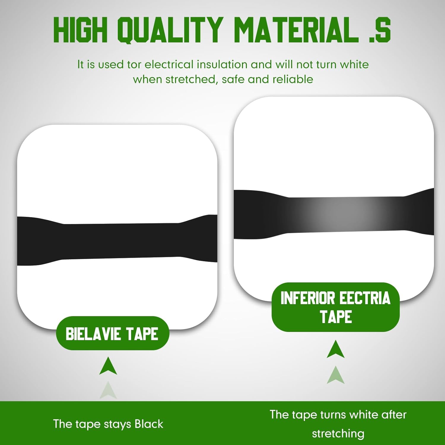 Treela 30 Rolls Electrical Tape Waterproof, 3/4 Inch x 66 Feet High Temp Waterproof Electric Tape Insulation Tape for Home Outdoor Electric Insulating Wire Wrapping Electrical Protection(Black)