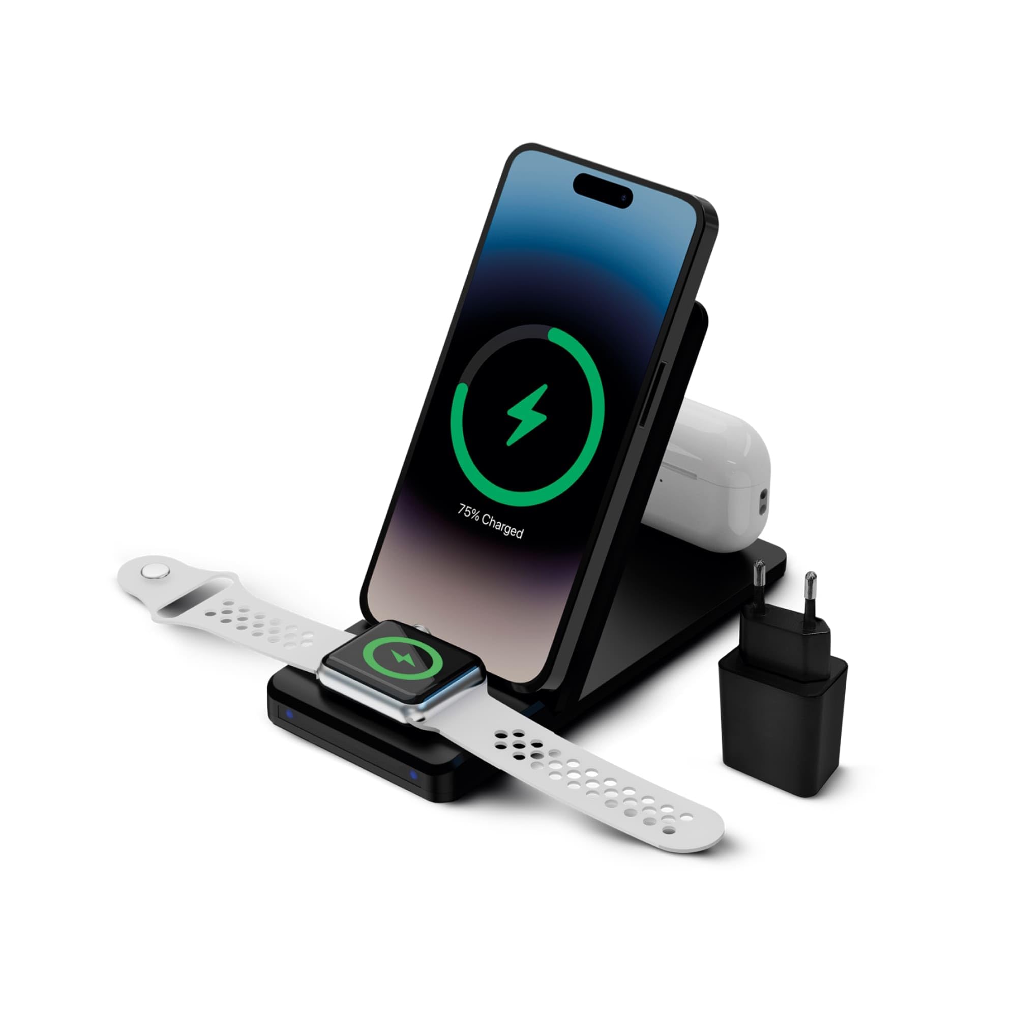 Caricabatterie wireless KSIX 3 in 15 W