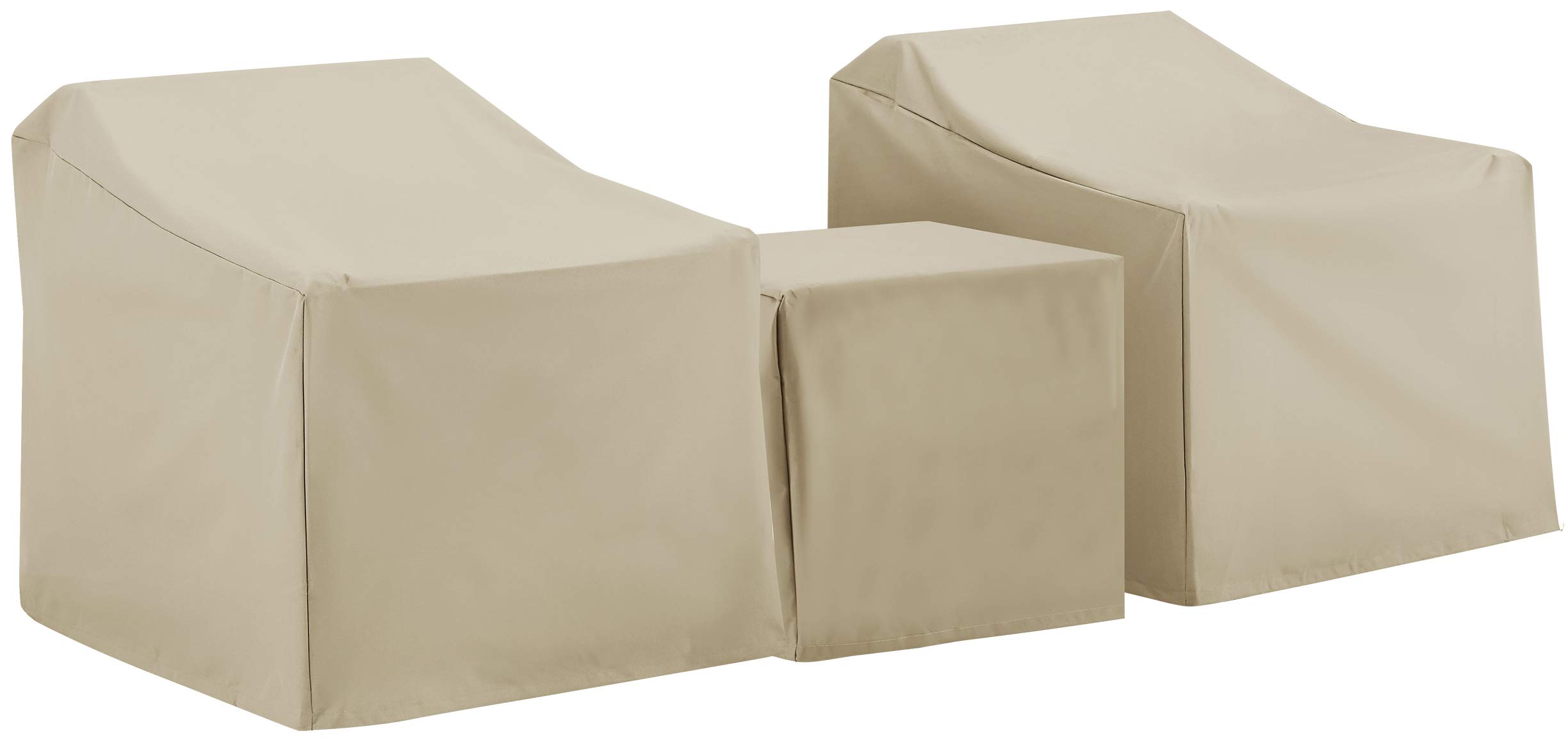 Crosley Außen-Möbelbezüge-Set – 4-teilig Für 2 Stühle, 1 Sofa, 1 Tisch | Verstärktes Vinyl, Hellbraun