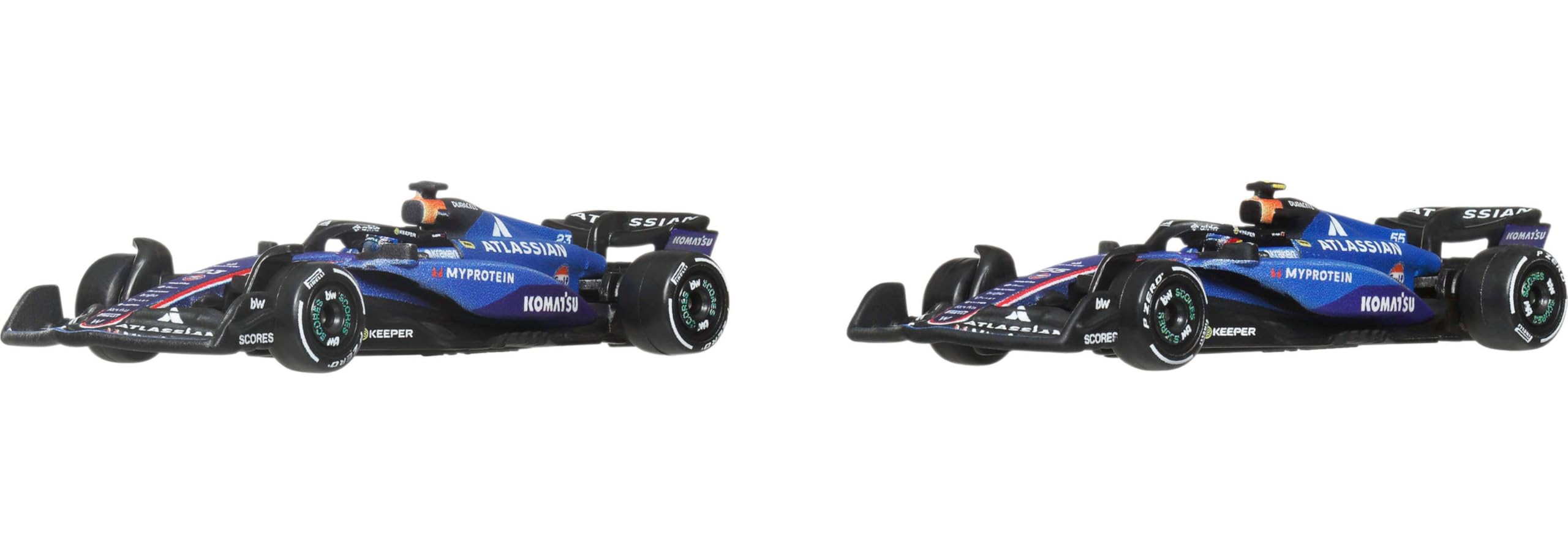 Hot Wheels Premium Formula 1 Atlassian Williams Racing 2-Pack | Set of 2 1:64 Scale Toy…