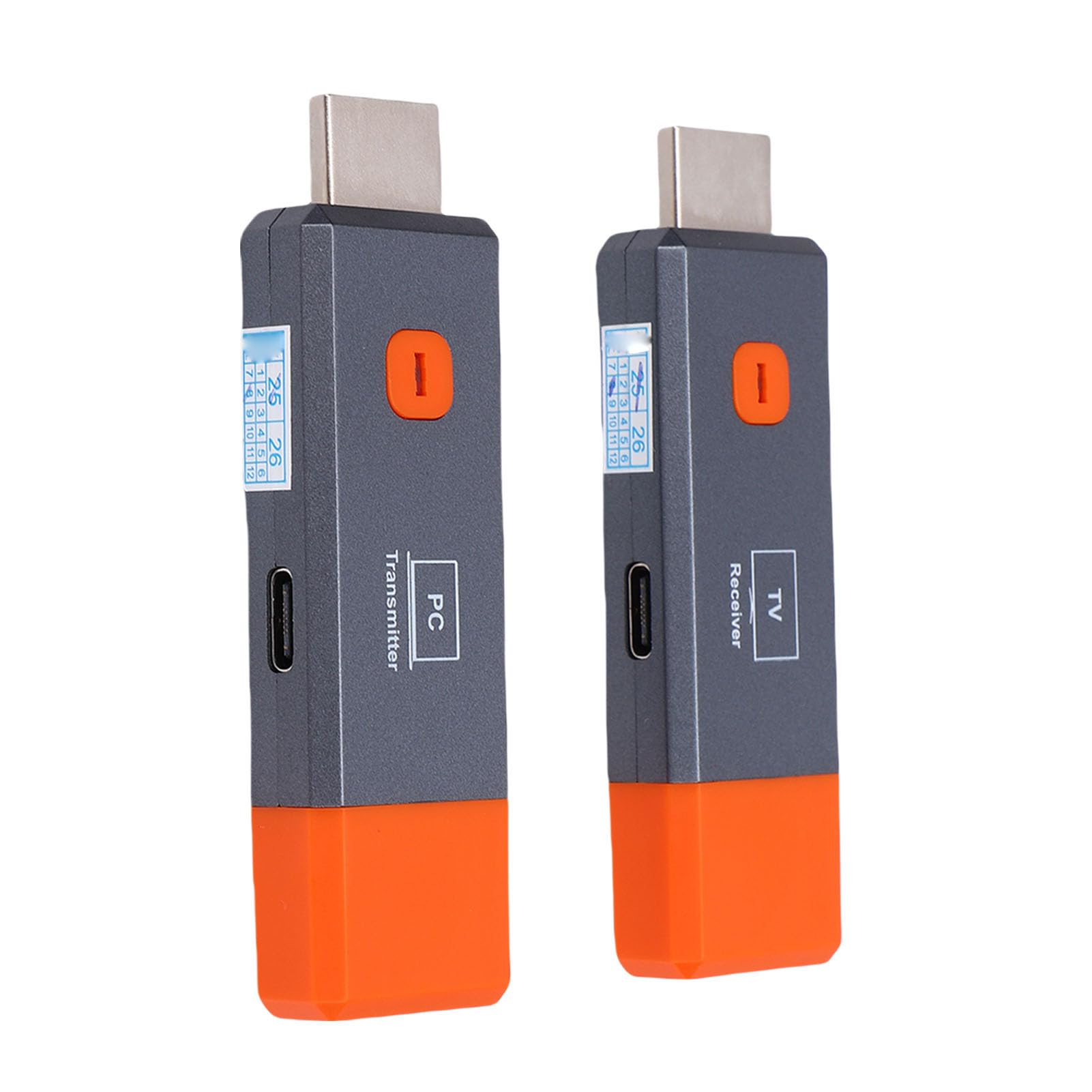 Zunate Bezprzewodowy Nadajnik i Odbiornik HDMI, Dwuzakresowy Bezprzewodowy Przedłużacz HDMI o Długości 165 Stóp/50 M, Wejście Dekodowania 4K, Wyjście 1080P, do Telewizora PC Laptop